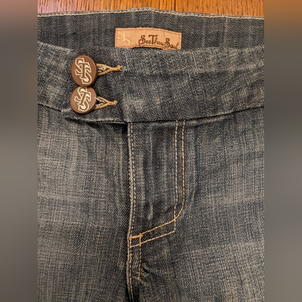 Denim Women's shorts size 27 SeeThruSoul Brand - Picture 4 of 4